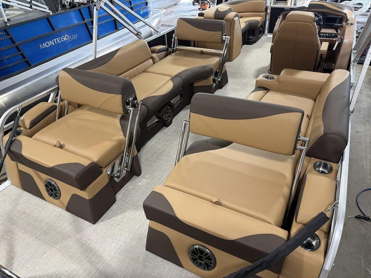 2025 Tahoe Pontoons LTZ 2385 Quad Lounge Shift Flip & Honda 4-Stroke EFI