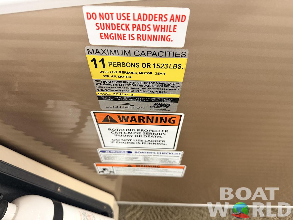 Used 2014 Bennington 2375RL & 70HP Yamaha 4Stroke - $21,995
