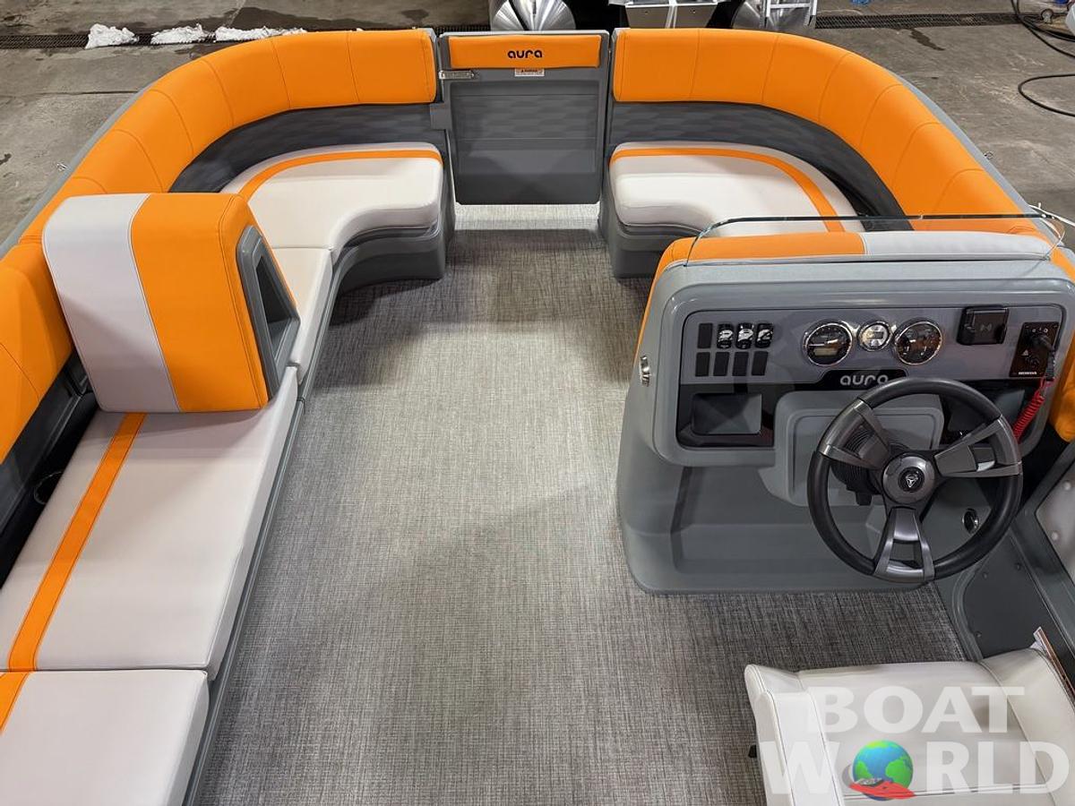 2025 Tahoe Pontoons Aura 2185 Quad Lounge & 90HP 4-Stroke EFI