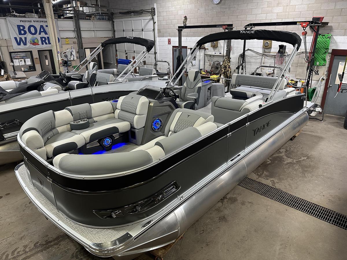 2025 Tahoe Pontoons Cascade 2385 Cruise Rear Bench Tritoon & Honda 225HP 4-Stroke EFI