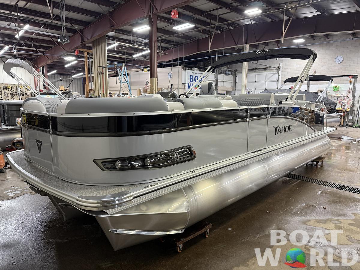 2025 Tahoe Pontoons Cascade 2385 Quad Lounge Shift Flip Tritoon & Honda 4-Stroke EFI