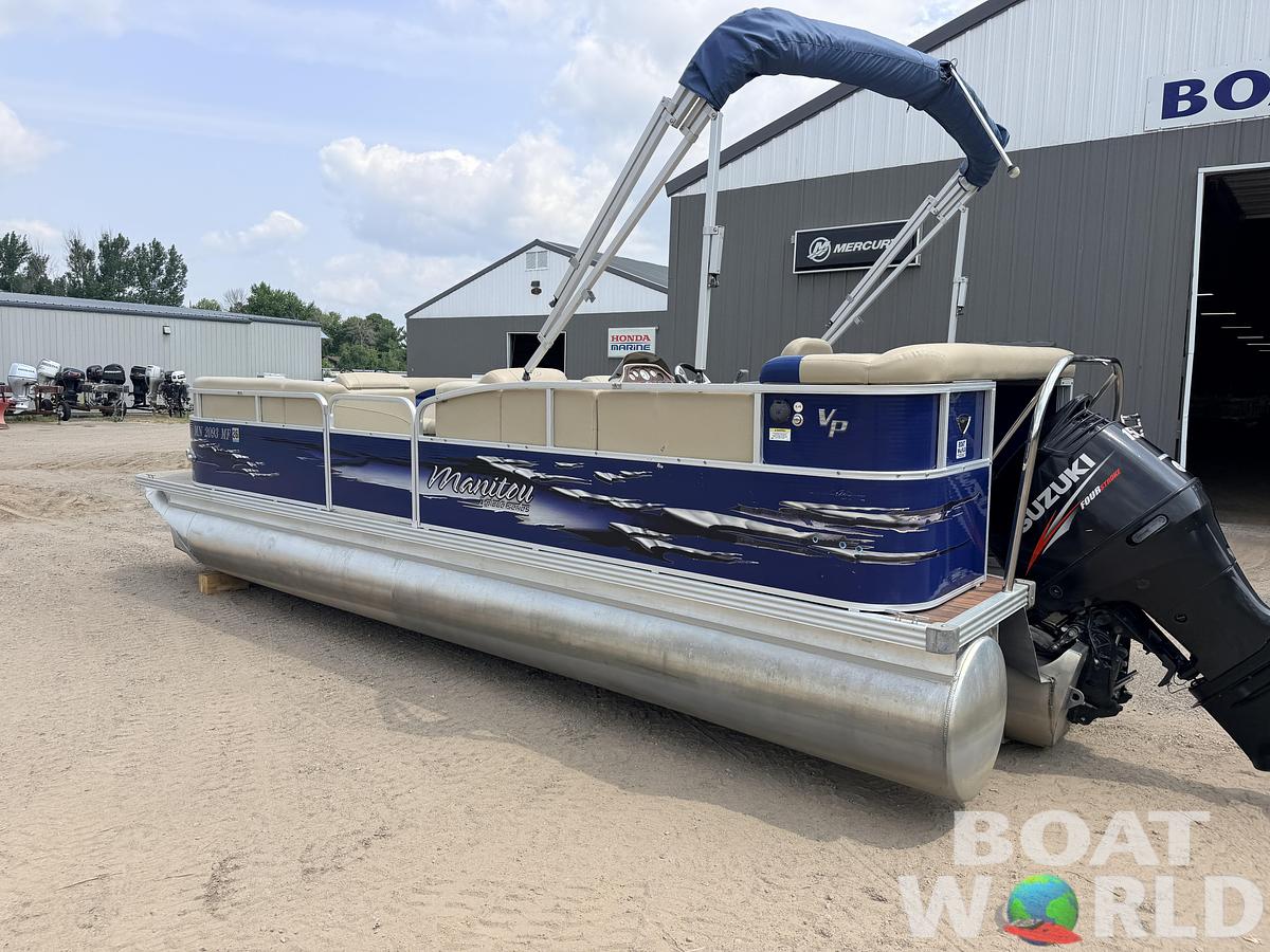 Used 2013 Manitou 220 Xplode VP Tritoon & 150HP Yamaha 4Stroke -$29,995