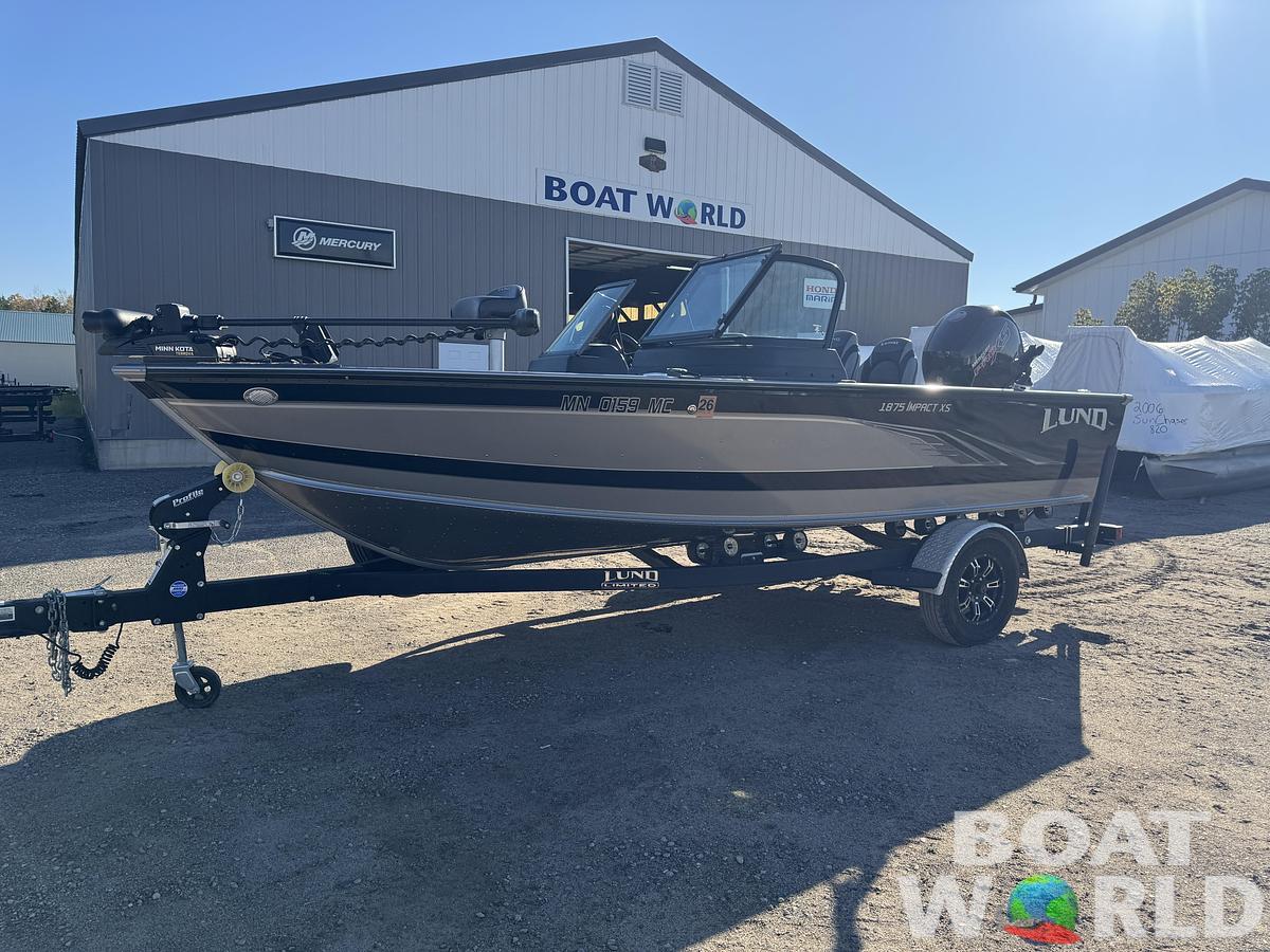Used 2021 Lund 1875 Impact XS with 150HP Mercury Pro XS Fourstroke EFI