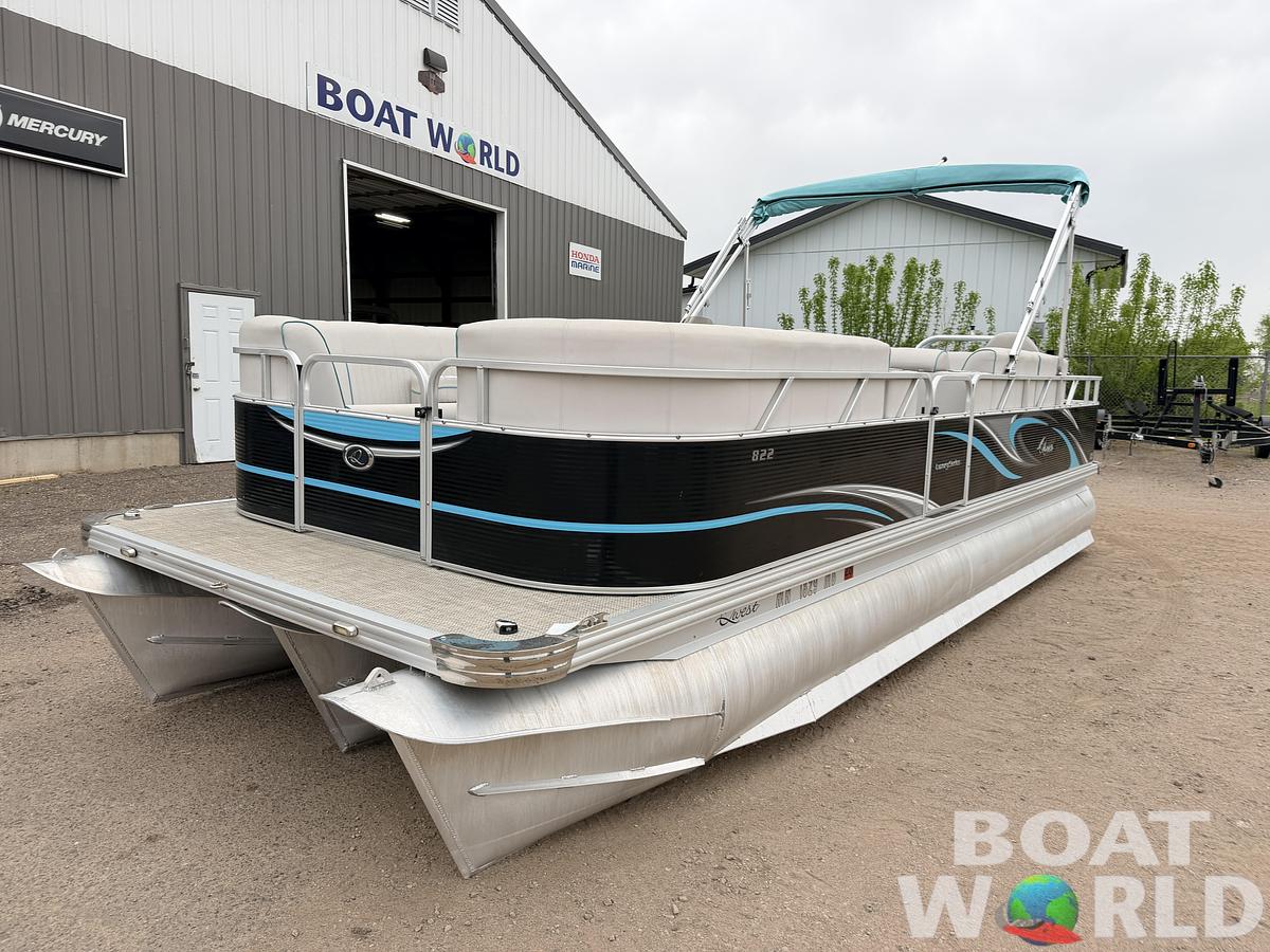 Used 2019 Qwest 822 Fish & Cruise Tritoon & 150HP Honda 4Stroke - $39,995