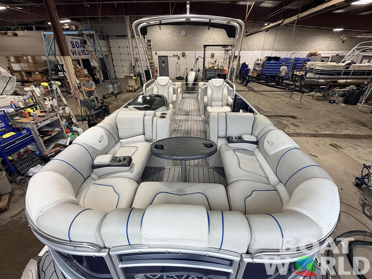 Used 2017 Sylvan S3 Rear Lounge with Sport Tower & 150HP Yamaha SHO VMAX - $39,995