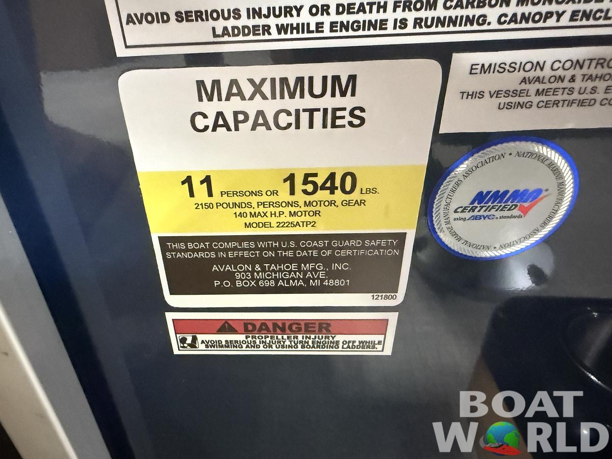 2026 Tahoe Pontoons Sport 2385 Swingback (VRB) & Honda 4-Stroke EFI