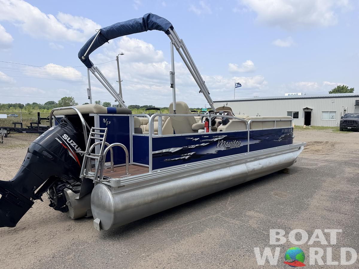 Used 2013 Manitou 220 Xplode VP Tritoon & 150HP Yamaha 4Stroke -$29,995