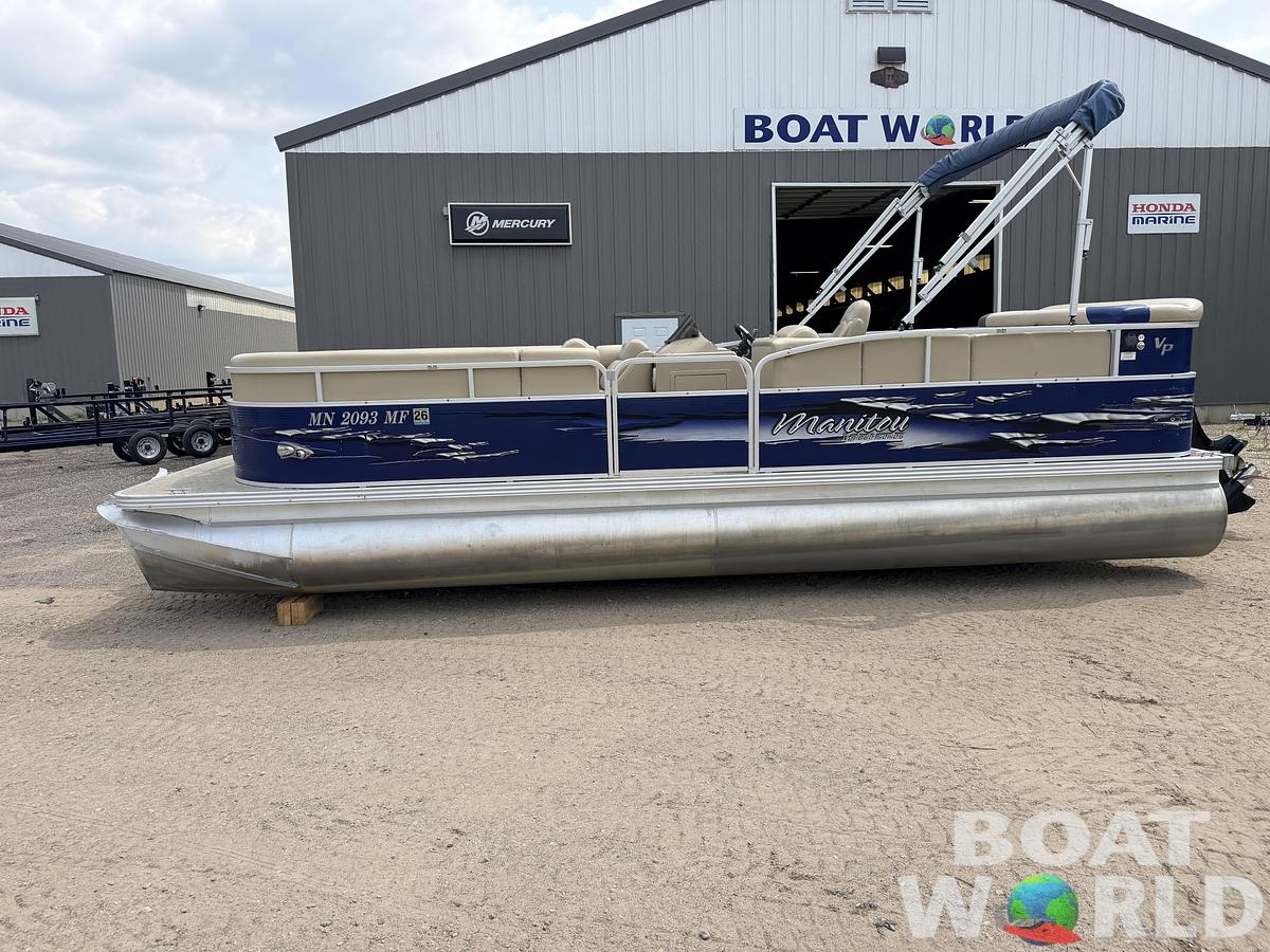 Used 2013 Manitou 220 Xplode VP Tritoon & 150HP Yamaha 4Stroke -$29,995