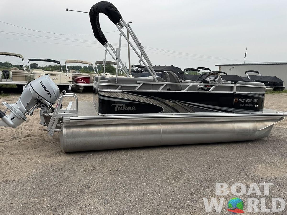 Used 2021 Tahoe Pontoons SLT 18' Quad Lounge & Honda 60HP 4-Stroke EFI