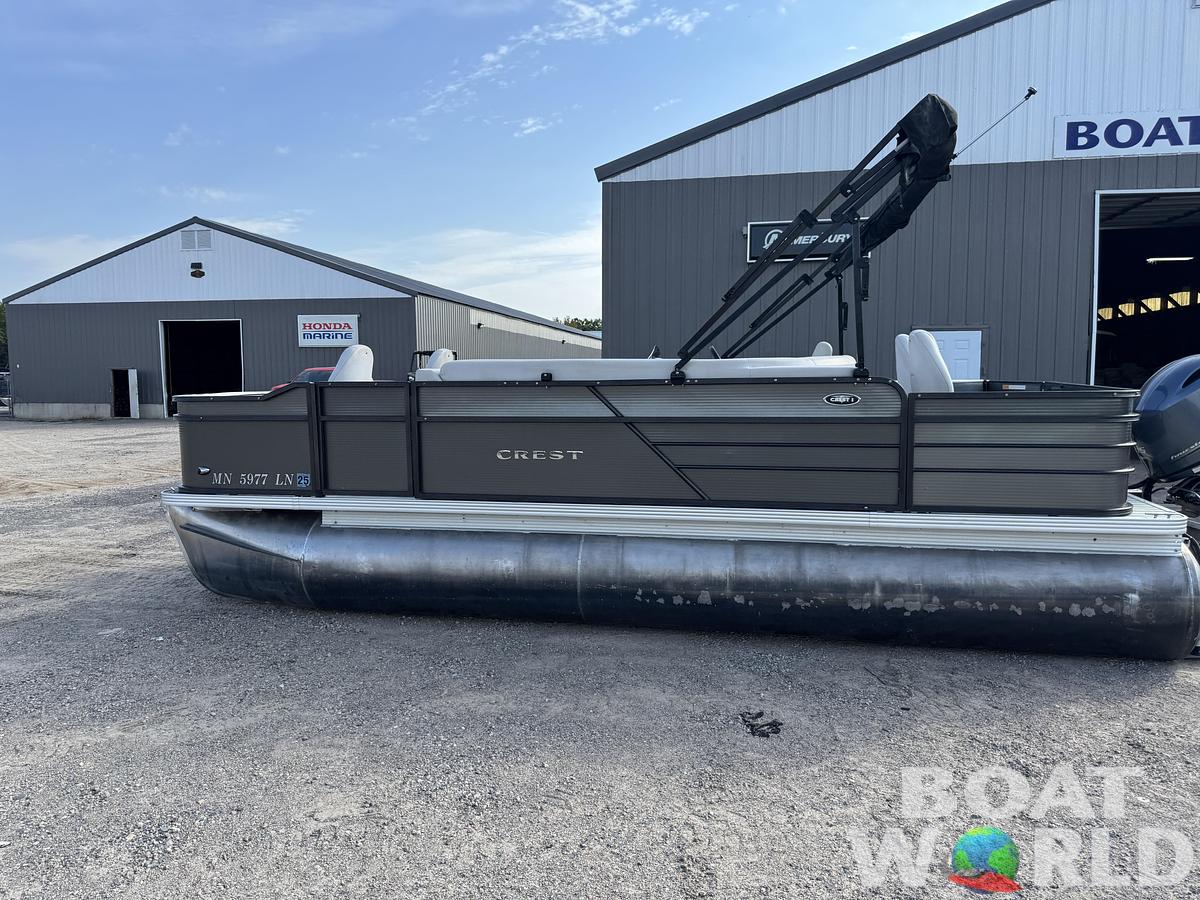 Used 2017 Crest  200 Pontoon with 115HP Yamaha Fourstroke EFI