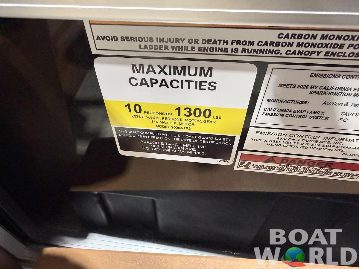 2026 Tahoe Pontoons Sport 2185 Quad Fish $34995