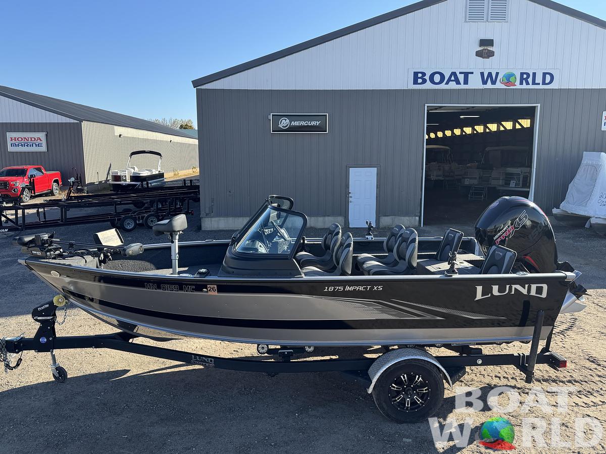 Used 2021 Lund 1875 Impact XS with 150HP Mercury Pro XS Fourstroke EFI