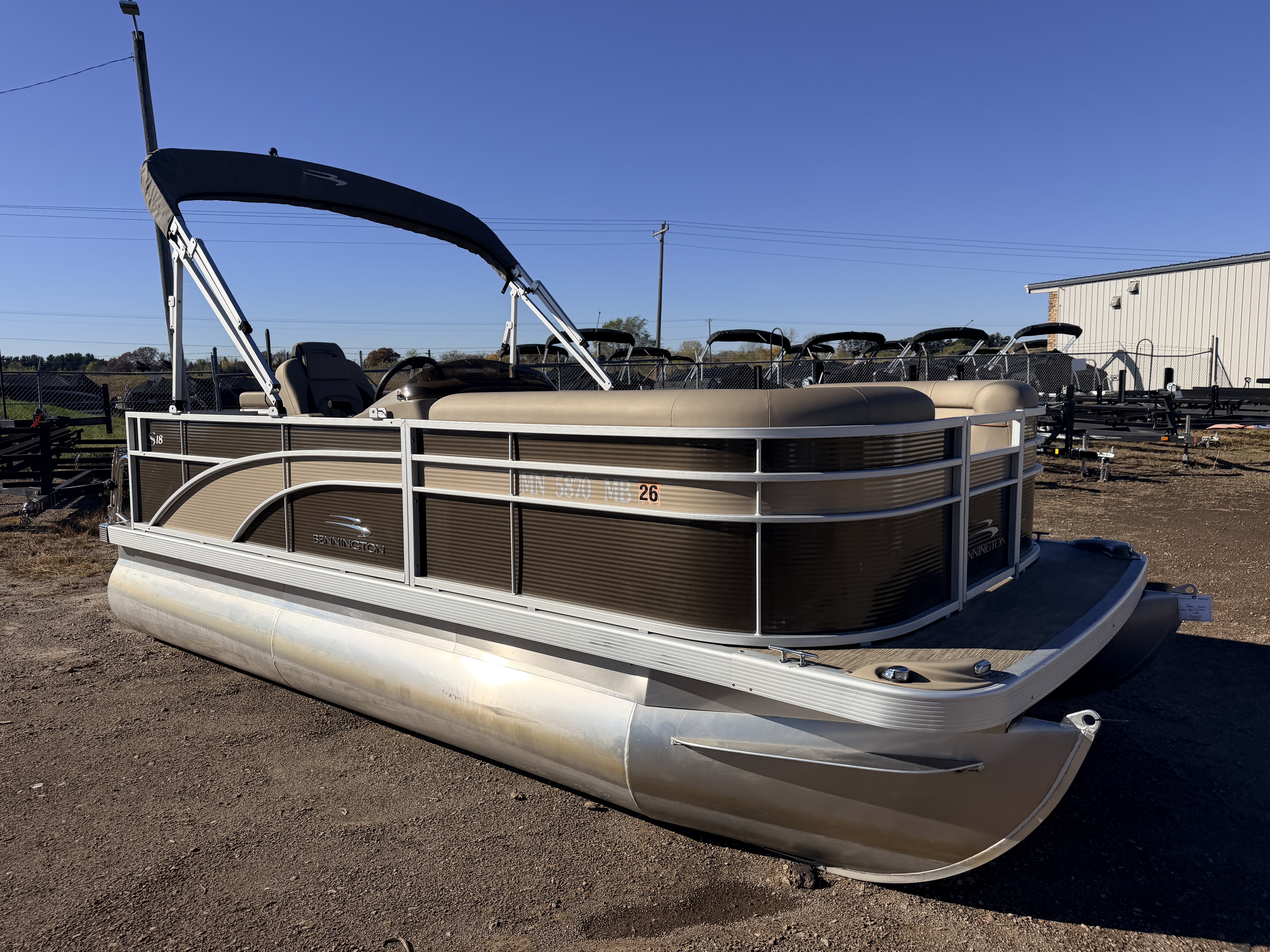 Used 2021 Bennington 188 SL & 50HP Yamaha 4Stroke -$24,995