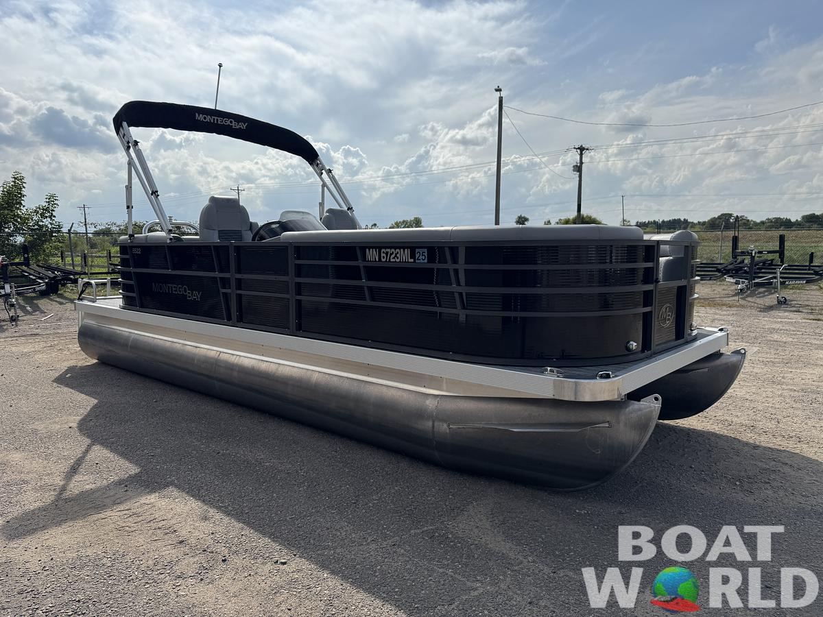Used 2023 Montego Bay 8522 Quad Lounge Pontoon with 115HP Honda Fourstroke EFI