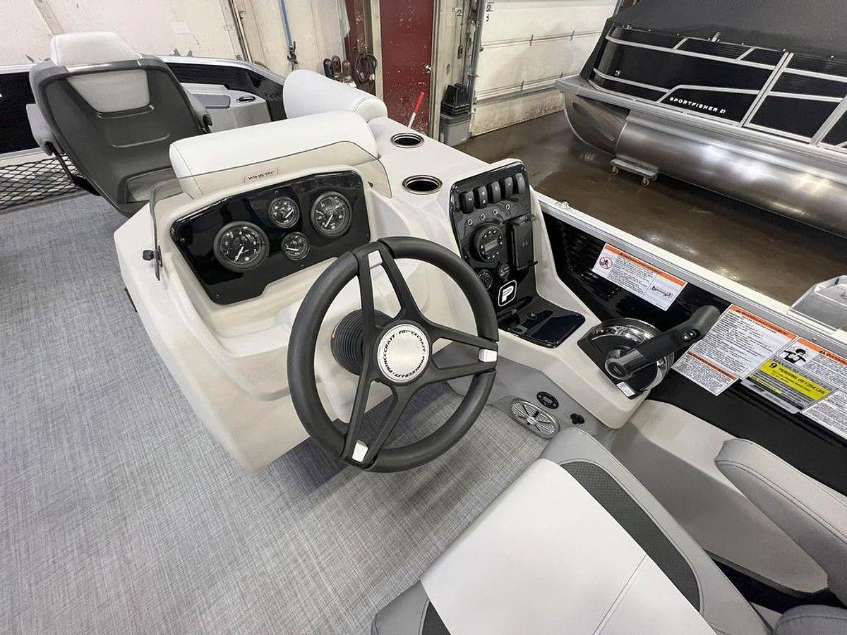 2025 Princecraft 21 Sportfisher 4-S Quad Fish Pontoon & Mercury 4-Stroke EFI