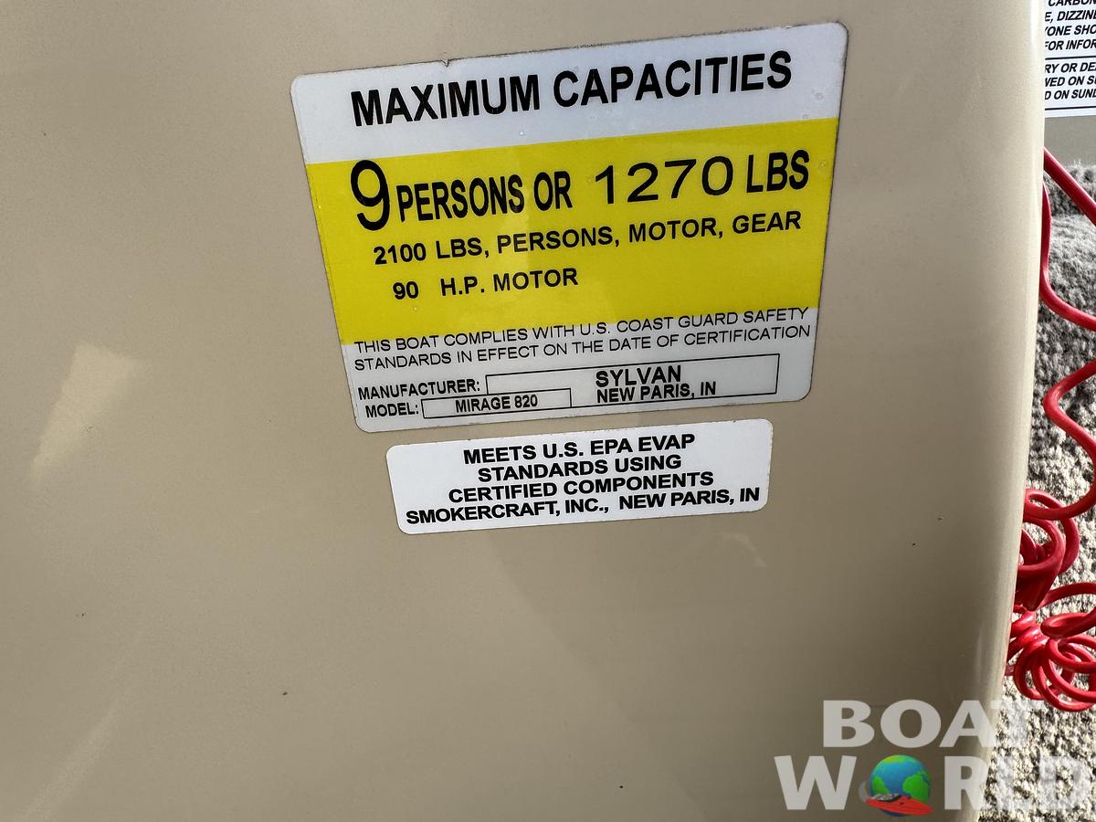 Used 2018 Sylvan Mirage 820 4-PT Pontoon