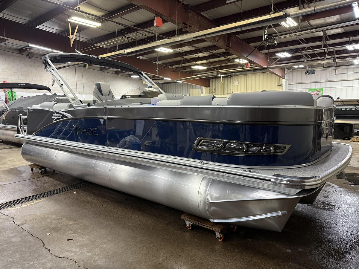 2025 Tahoe Pontoons Cascade 2385 Quad Lounge Tritoon & 225HP 4-Stroke