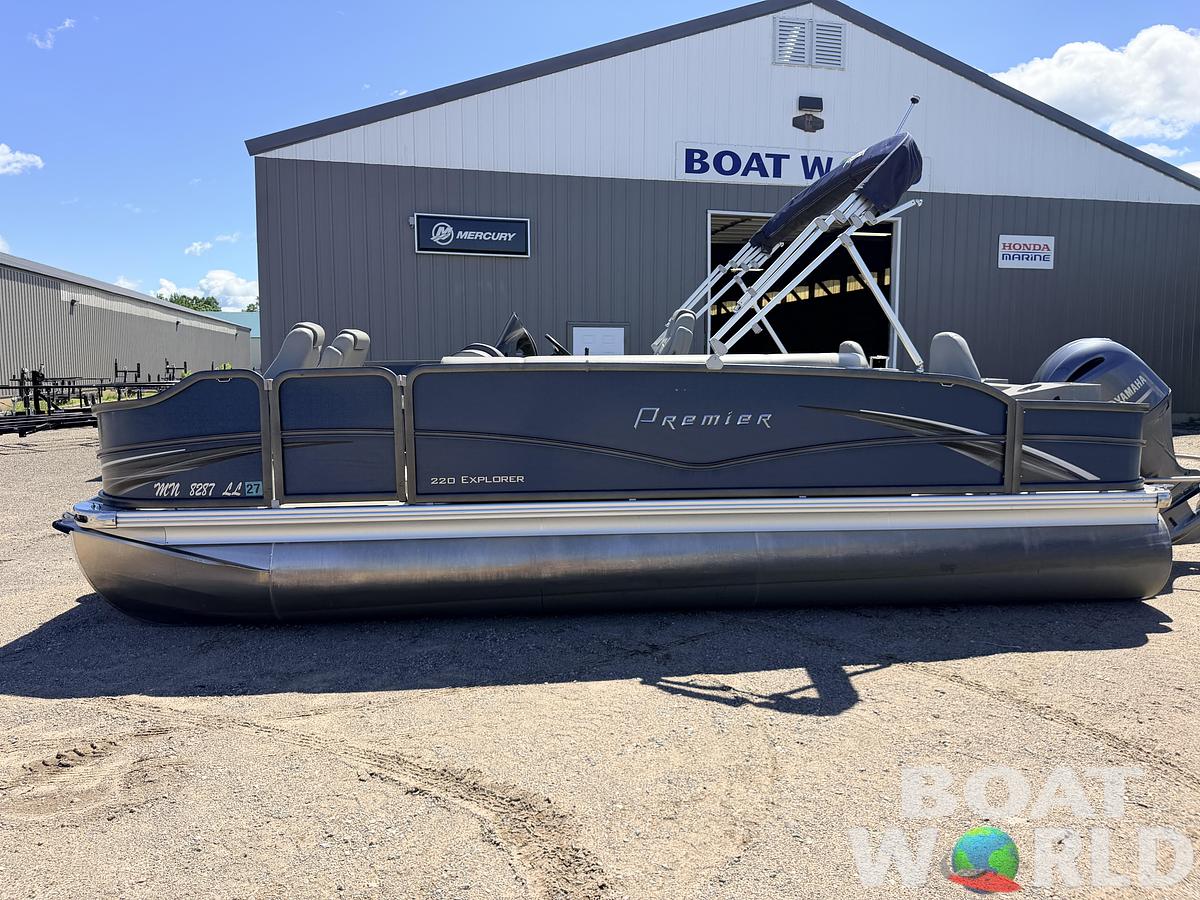 Used 2016 Premier 220 Explorer Tritoon & 175HP Yamaha 4Stroke - $39,995