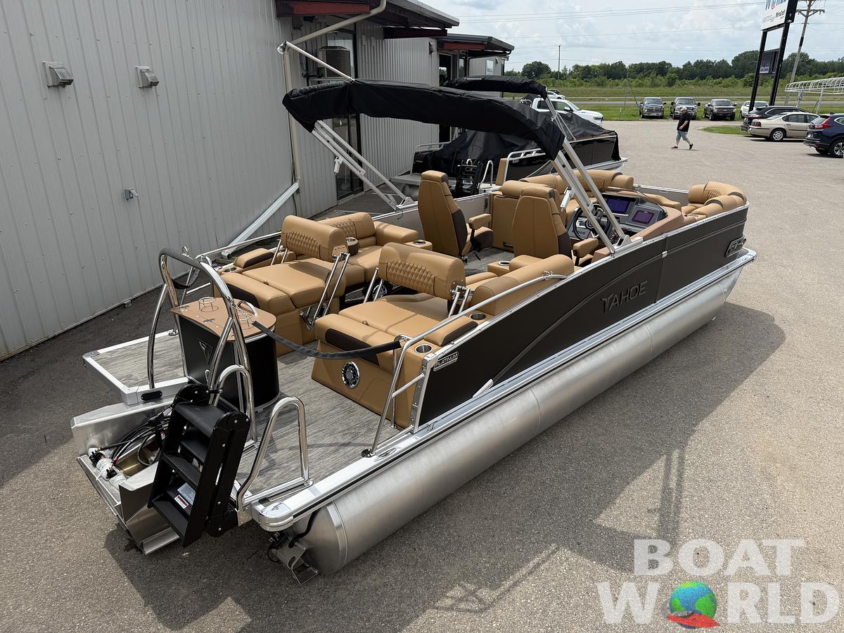 2025 Tahoe Pontoons Cascade 2385 Quad Lounge Shift Tritoon & Honda 4-Stroke EFI