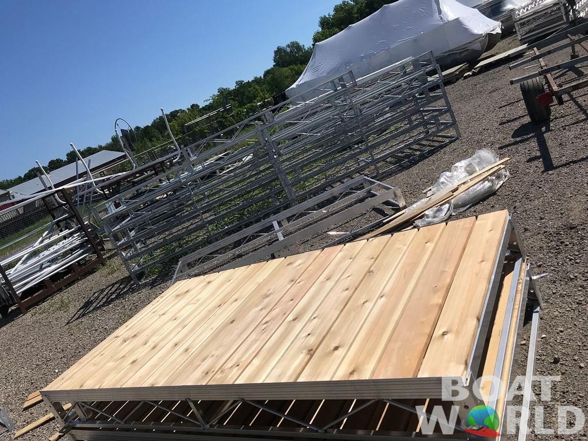 Aluminum Dock 8' Long with Cedar Decking