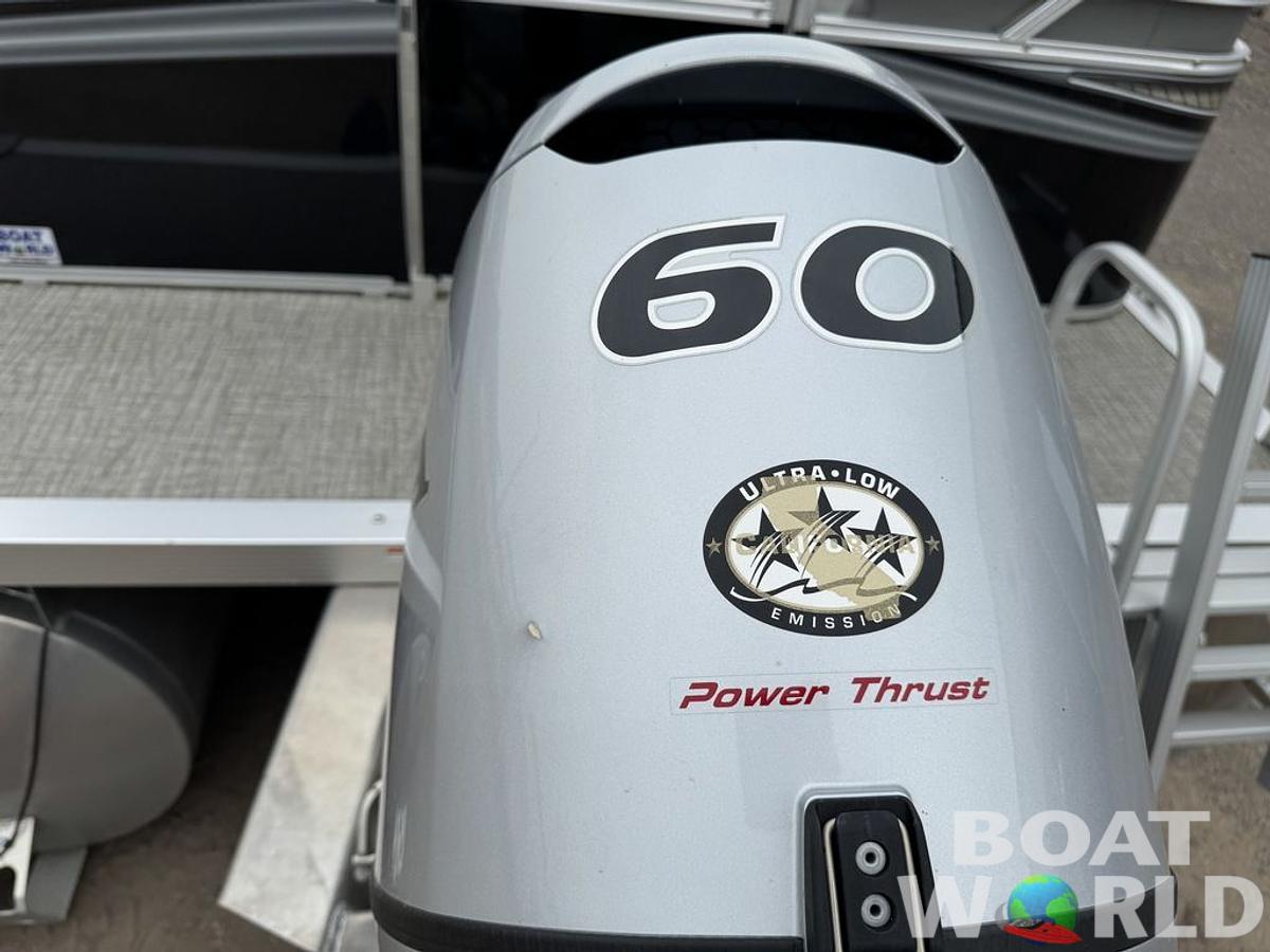 Used 2021 Tahoe Pontoons SLT 18' Quad Lounge & Honda 60HP 4-Stroke EFI