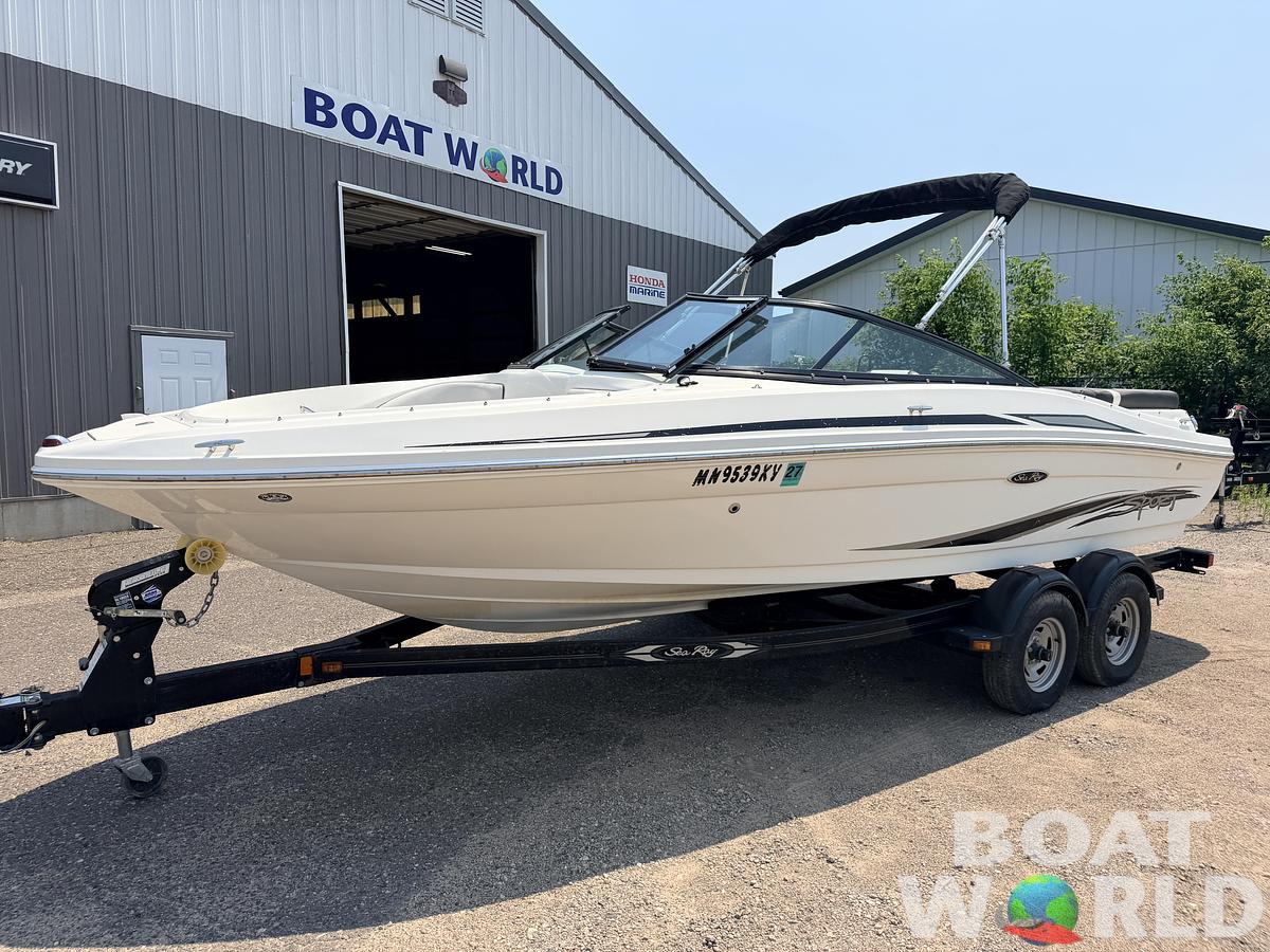 Used 2012 Sea Ray 205 Sport & 220HP 4.3L Mercruiser MPI with Tandem Axle Trailer -$15,995