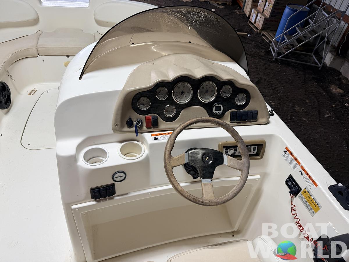 Used 2003 Glastron DX215 Deck Boat & 220HP 5.0L Volvo/Penta with Tandem Axle Trailer -$9,995
