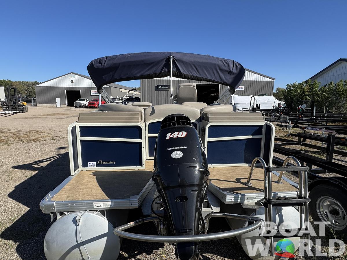 Used 2013 Premier 250 Intrigue Pontoon with 140HP Suzuki Fourstroke EFI