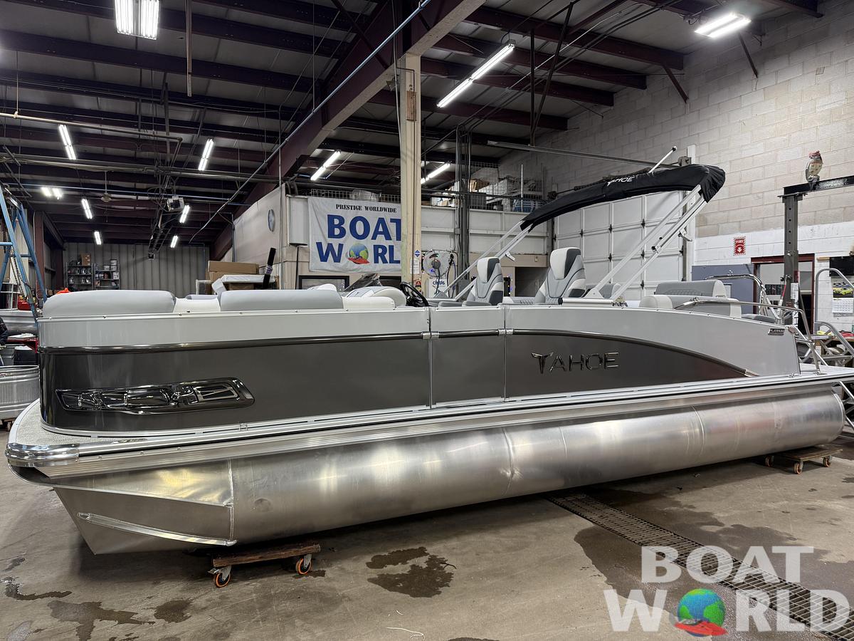 2025 Tahoe Pontoons Cascade 2385 Quad Lounge Shift SS Tritoon & Honda 4-Stroke EFI