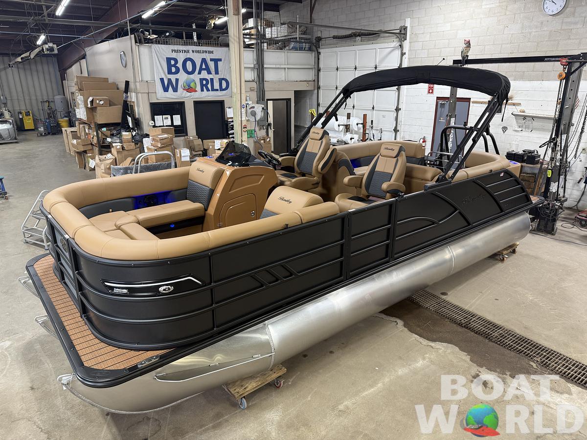 2026 Bentley Pontoons Elite 223 Admiral Quad Lounge Tritoon
