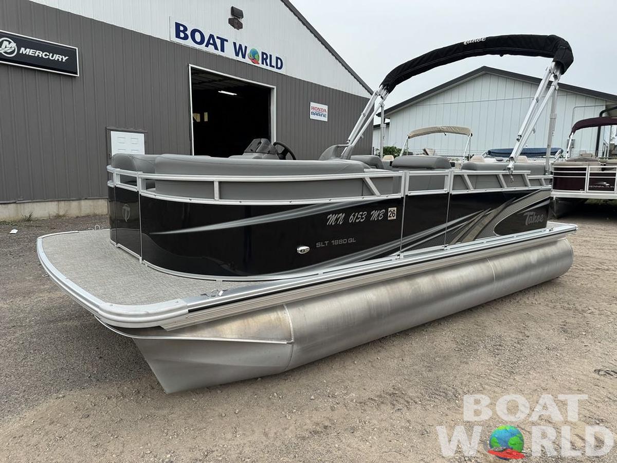 Used 2021 Tahoe Pontoons SLT 18' Quad Lounge & Honda 60HP 4-Stroke EFI
