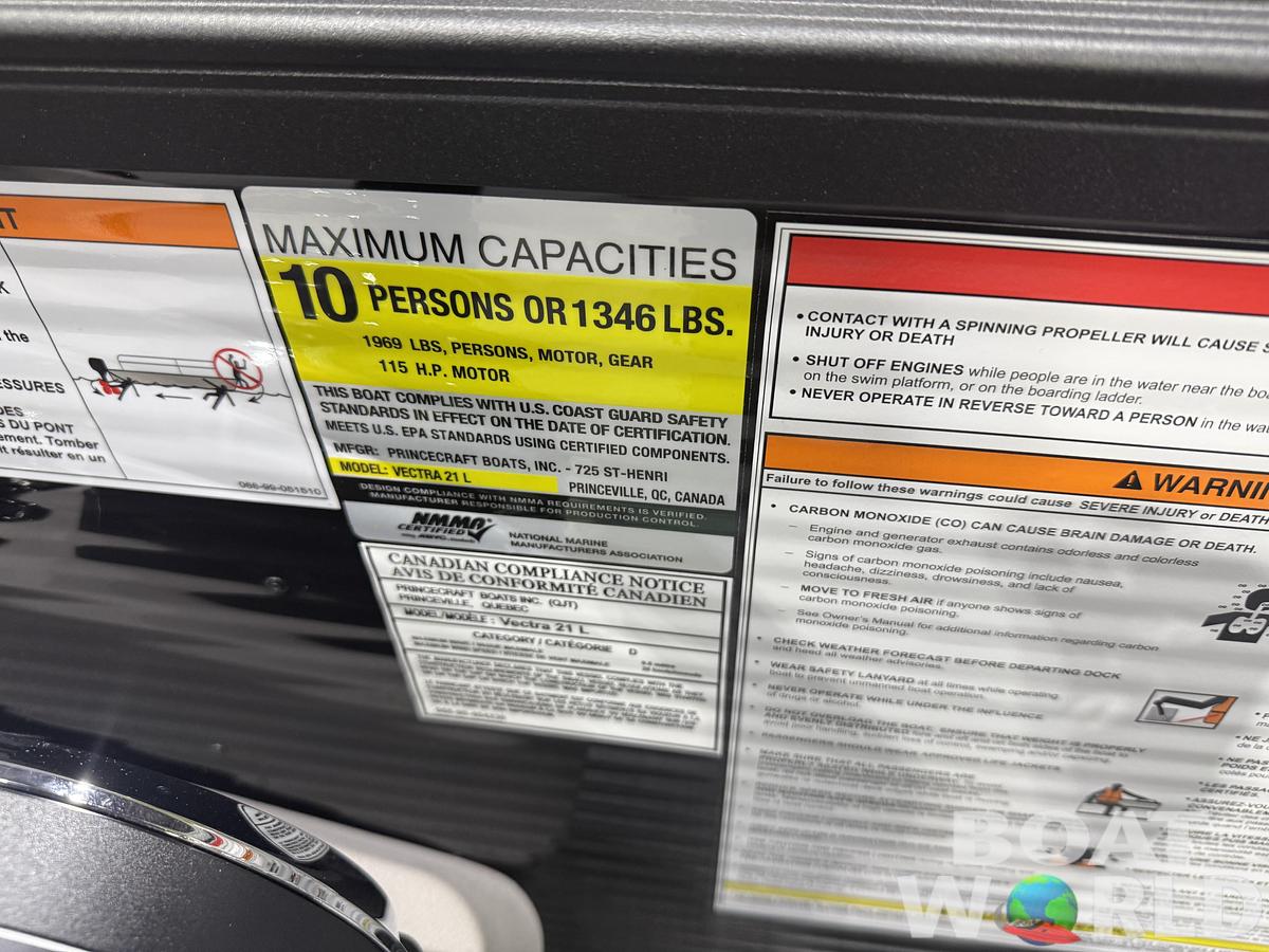 2026 Princecraft Vectra 21 Cruise Lounge Pontoon 