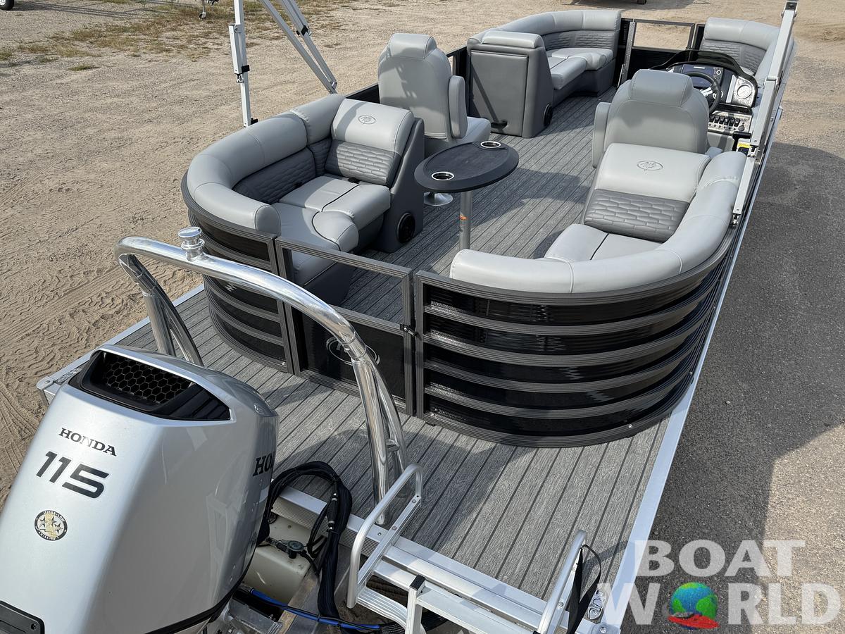 Used 2023 Montego Bay 8522 Quad Lounge Pontoon with 115HP Honda Fourstroke EFI