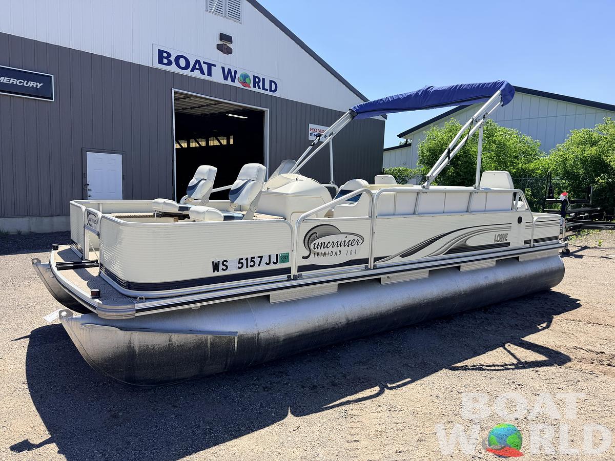 Used 2001 Lowe SunCruiser Trinidad 204 & 50HP Mercury 4Stroke -$11,995