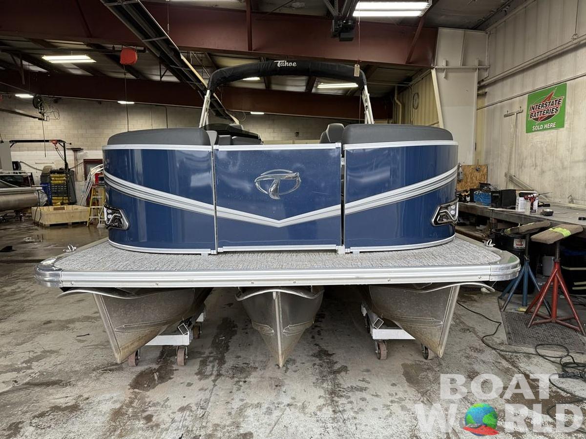 Used 2022 Tahoe Pontoons LTZ 2385 Quad Lounge Tritoon Pontoon & Honda 4-Stroke EFI