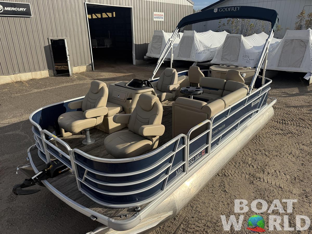Used 2022 Sweetwater 21' Quad Fish Pontoon