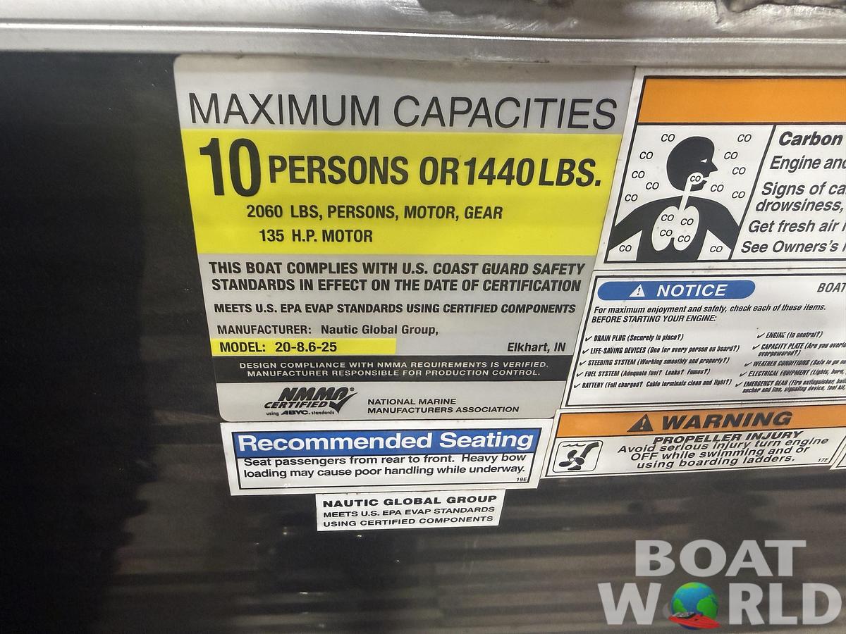 Used 2016 Aqua Patio 20' Cruise Pontoon & 90HP