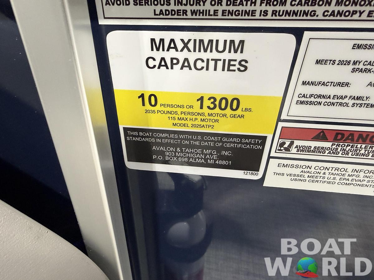 2026 Tahoe Pontoons LTZ 2185 Cruise Pontoon 