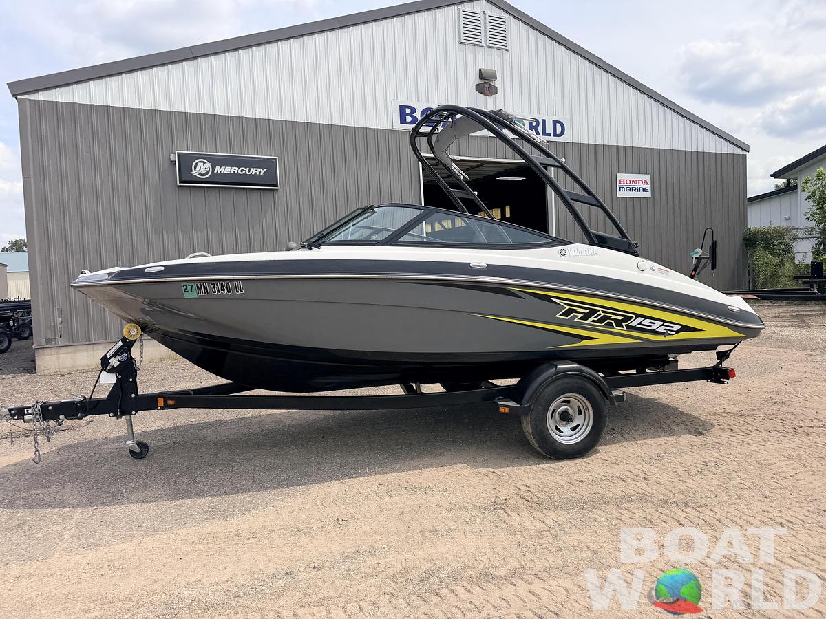 Used 2016 Yamaha AR192 Jet Boat 210HP Supercharged 1.8L & Single Axle Trailer -$29,995