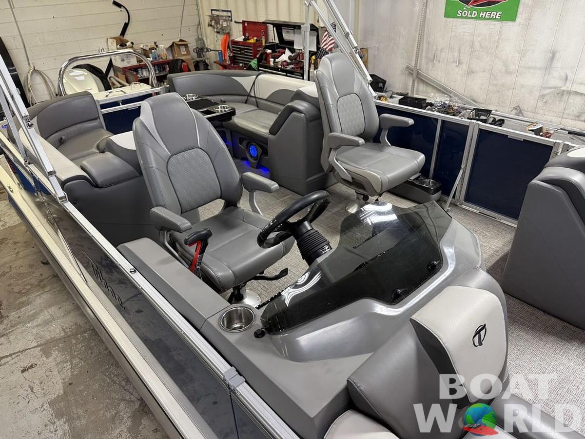 Used 2022 Tahoe Pontoons LTZ 2385 Quad Lounge Tritoon Pontoon & Honda 4-Stroke EFI