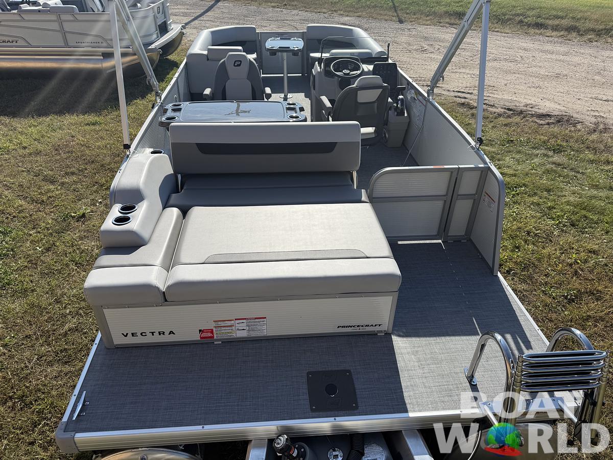 2026 Princecraft Vectra 23 RL SS Swingback Pontoon & Mercury 4-Stroke EFI