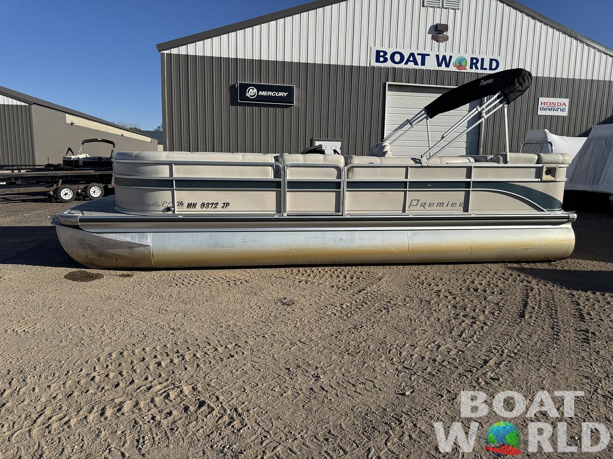Used 2003 Premier 230 Grand Majestic Tri-toon Pontoon & 200HP Honda 4-Stroke EFI