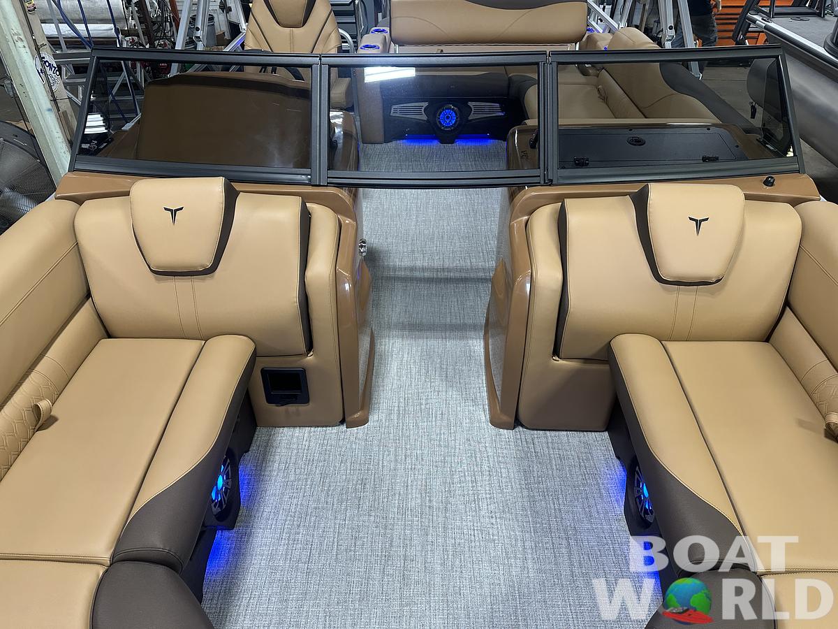 2025 Tahoe Pontoons LTZ 2385 Swingback (VRB) Windshield Tritoon & Honda 4-Stroke EFI