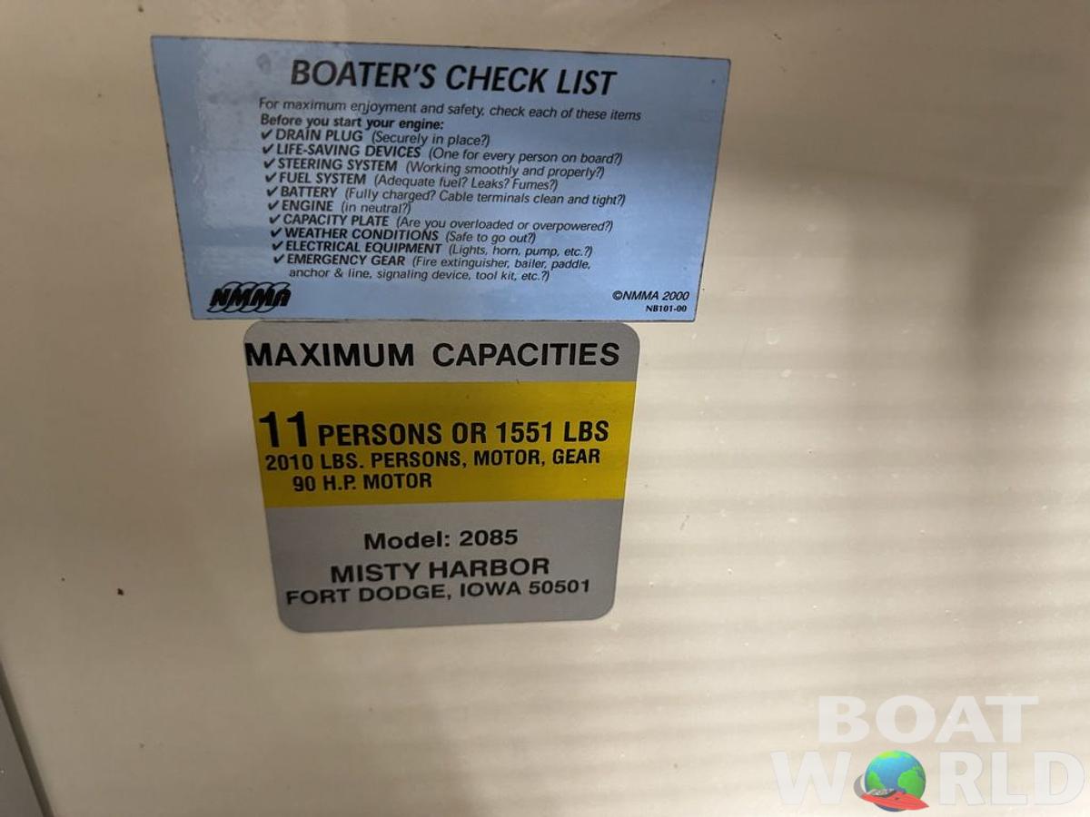 Used 2005 Misty Harbor Boats 2285 GM Pontoon