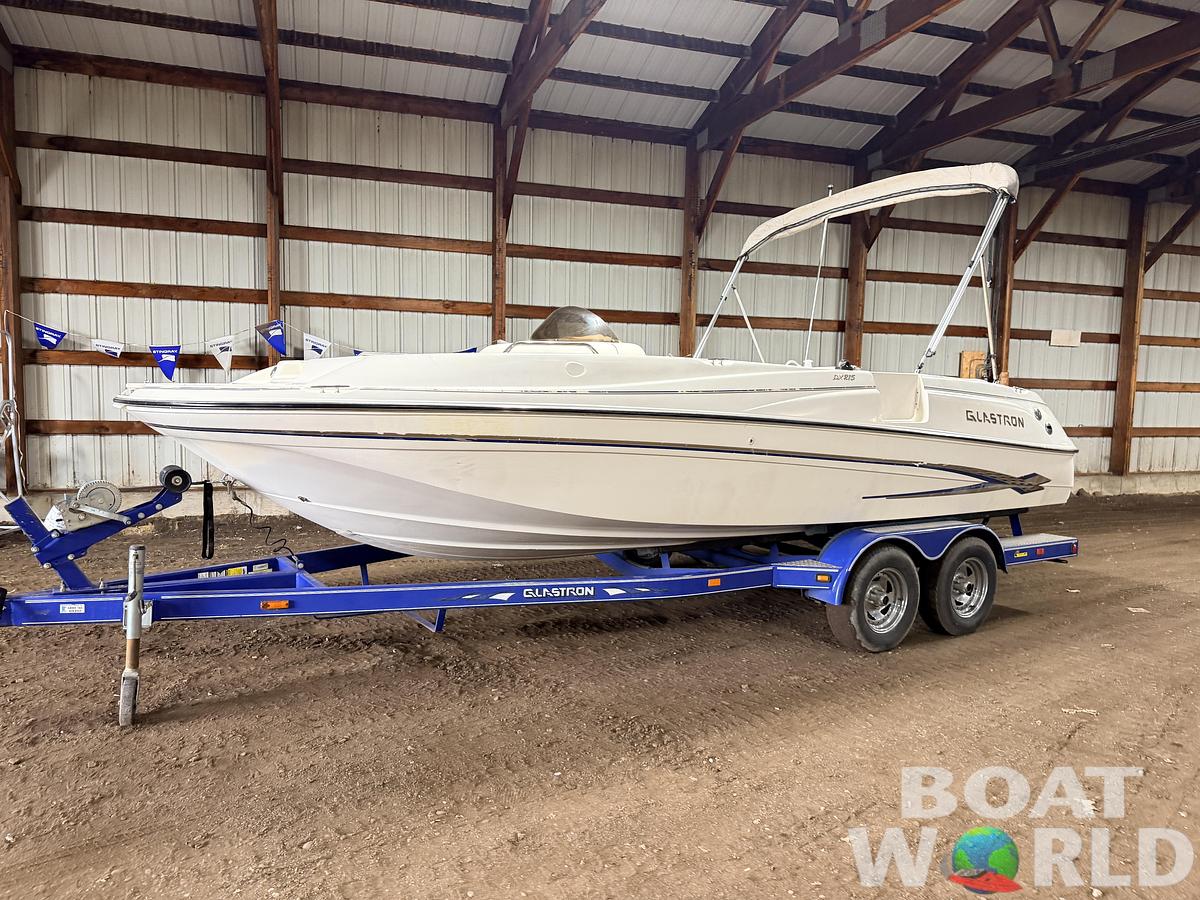 Used 2003 Glastron DX215 Deck Boat & 220HP 5.0L Volvo/Penta with Tandem Axle Trailer -$9,995