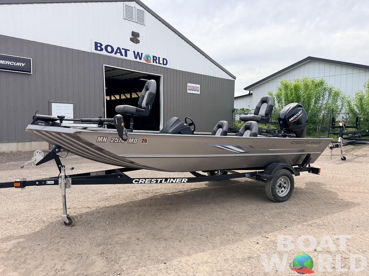 Used 2021 Crestliner 1700 Ridge & 40HP Mercury 4Stroke - $15,995