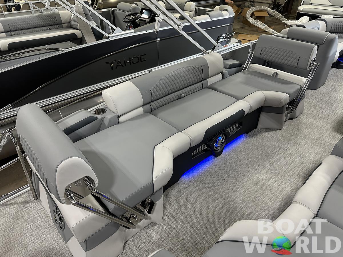 2025 Tahoe Pontoons Cascade 2385 Quad Lounge Shift Flip & Honda 4-Stroke EFI