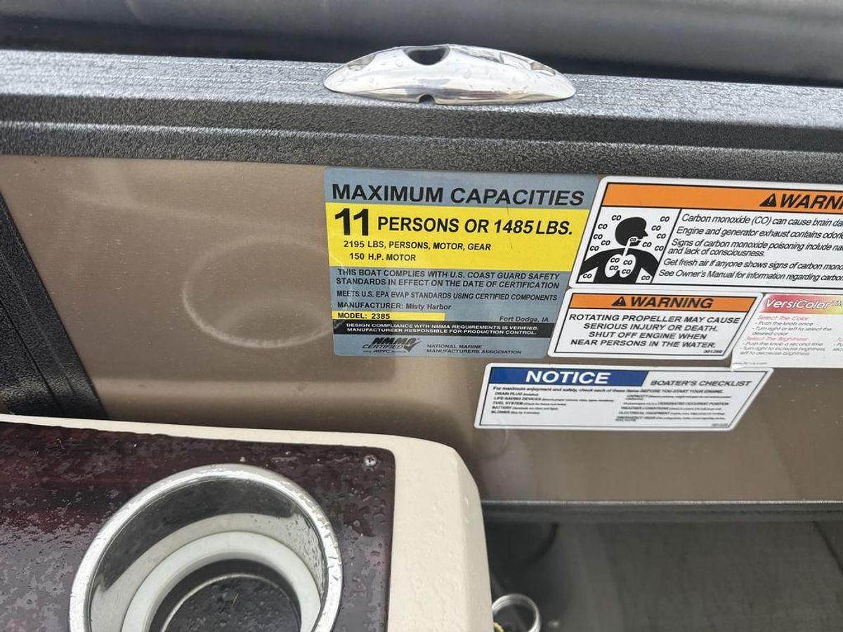 Used 2018 Misty Harbor Boats Skye SR S-2385SE Pontoon