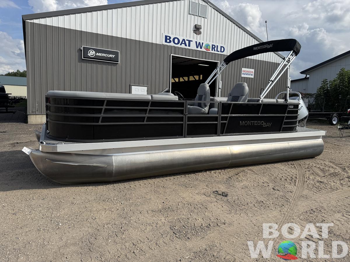 Used 2023 Montego Bay 8522 Quad Lounge Pontoon with 115HP Honda Fourstroke EFI