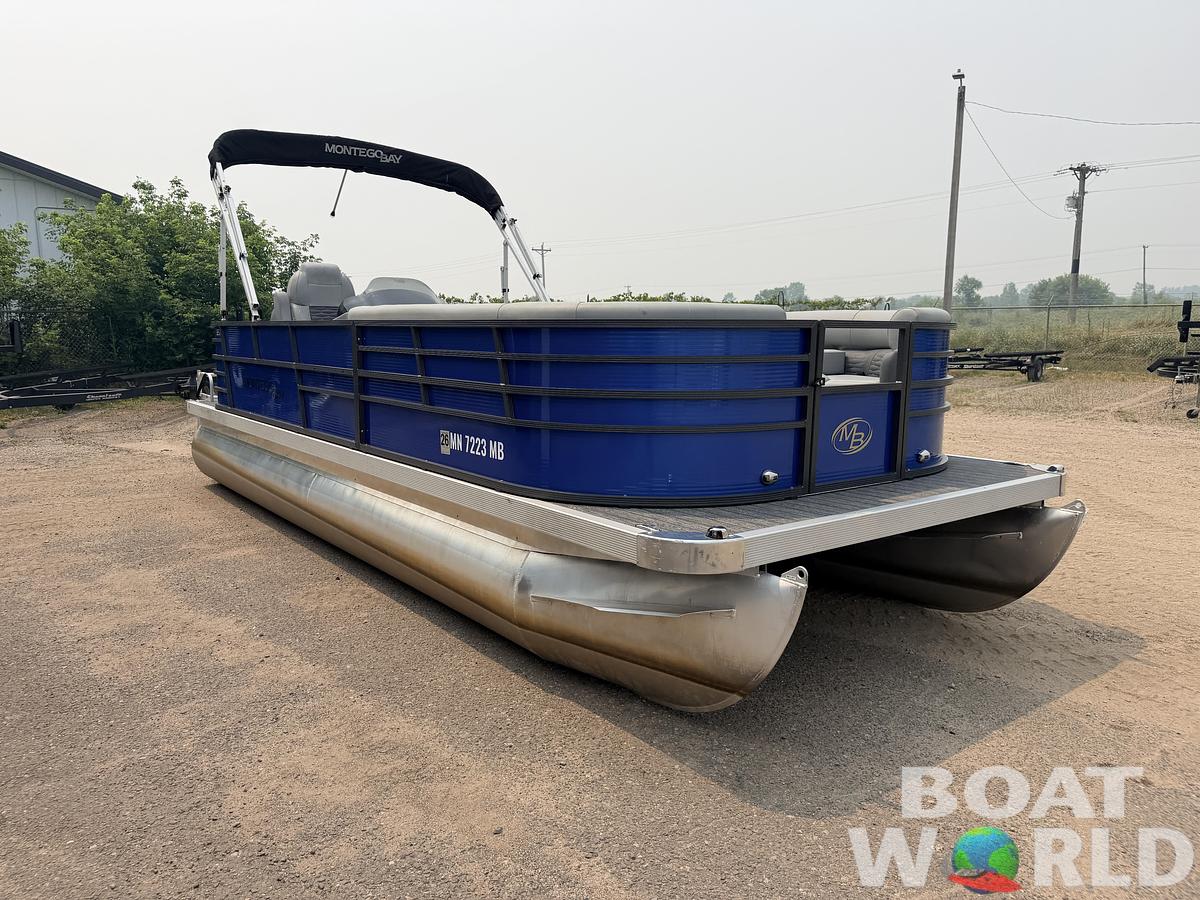 Used 2021 Montego Bay 8522 Fish & Cruise Deluxe Pontoon & 90HP Honda 4Stroke -$29,995